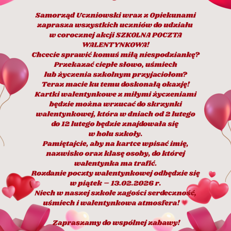 Poczta Walentynkowa.